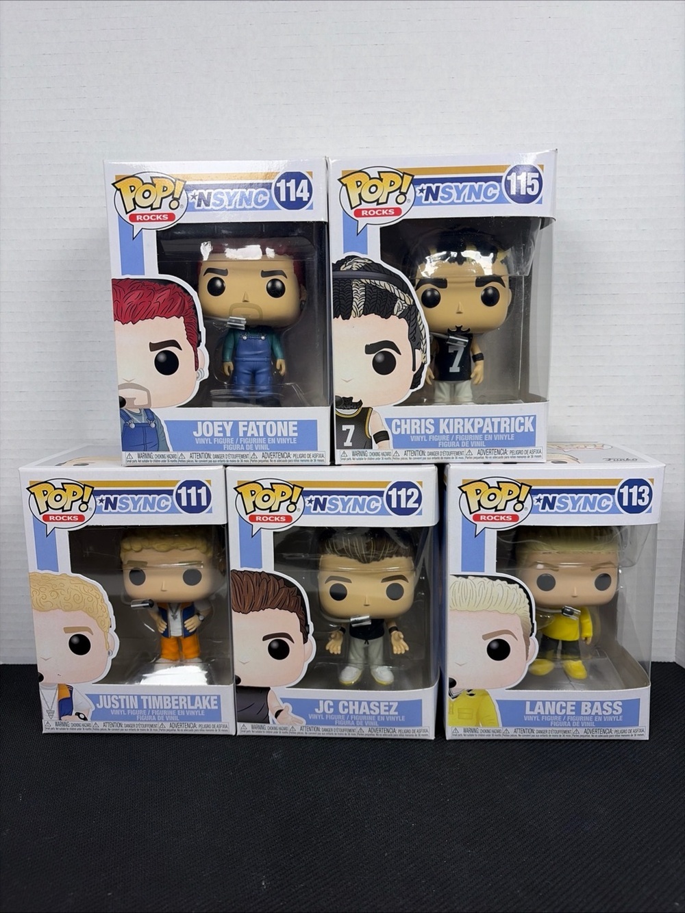 Funko Pop! Rocks *NSYNC Complete Set of 5 Vinyl Figures Collection